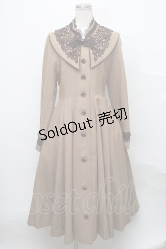 画像1: Innocent World / ブロンシュコートワンピース  ブラウン S-24-09-29-009-IW-CO-UT-ZS (1)