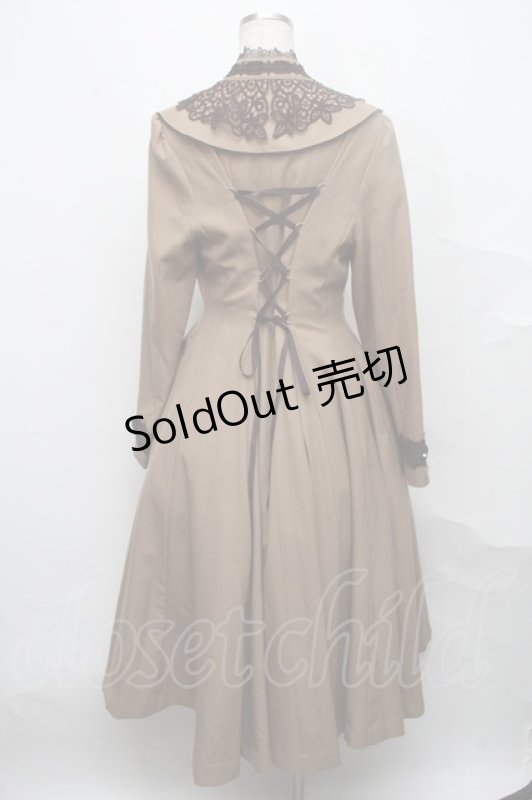 画像2: Innocent World / ブロンシュコートワンピース  ブラウン S-24-09-29-009-IW-CO-UT-ZS (2)