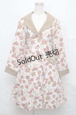 画像1: metamorphose / ゴブラン風くまちゃんコートワンピース  オフ S-24-09-29-011-ME-CO-AS-ZS