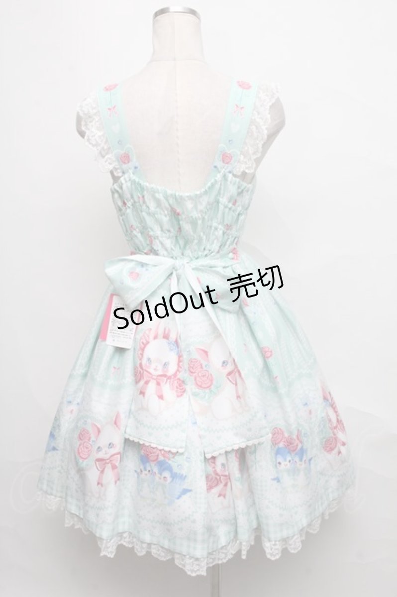 画像2: Angelic Pretty / Be My Valentineジャンパースカート  ミント S-24-10-05-064-AP-OP-AS-ZS (2)