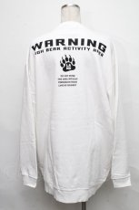 画像2: 【SALE】LAND by MILKBOY / NO LAND BEAR スウェット  白 S-24-10-05-024-MB-TO-AS-ZT201 (2)