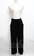 画像1: 【SALE】LISTEN FLAVOR / タイガーチェイナベロアトラックパンツ  黒 S-24-10-09-076-PU-TS-AS-ZT070 (1)