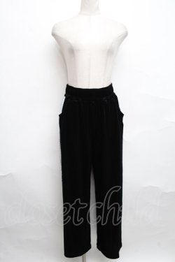画像2: LISTEN FLAVOR / タイガーチェイナベロアトラックパンツ  黒 S-24-10-09-076-PU-TS-AS-ZT070
