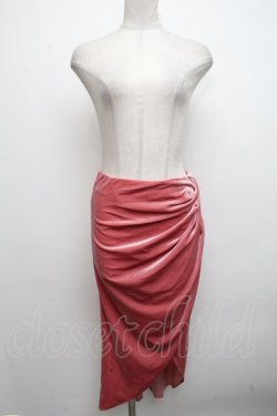 画像1: LACEMADE / ベロアスカート  ピンク S-24-10-11-082-LO-SK-AS-ZT225