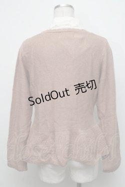 画像2: 【SALE】axes femme POETIQUE / 刺繍入りニットプルオーバー  ピンク S-24-10-11-033-AX-OP-HR-ZT496