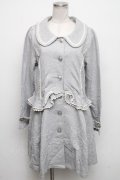 axes femme / ペプラム切替裏毛コート  グレー S-24-10-13-044-AX-CO-UT-ZT-C049