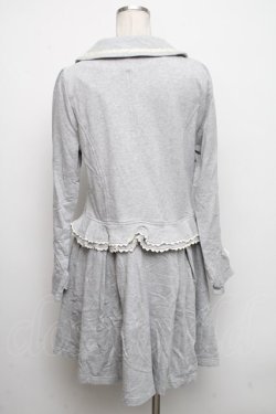 画像2: axes femme / ペプラム切替裏毛コート  グレー S-24-10-13-044-AX-CO-UT-ZT-C049