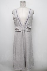axes femme POETIQUE / ウエストフリルコンビネゾン  グレー S-24-10-15-071-AX-OP-UT-ZT062