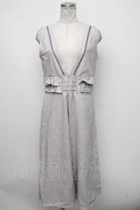 axes femme POETIQUE / ウエストフリルコンビネゾン  グレー S-24-10-15-071-AX-OP-UT-ZT062