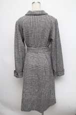 画像2: 【SALE】axes femme POETIQUE / 刺繍フィッシュテールコート  黒ｘ白 S-24-10-15-034-AX-CO-AS-ZTC024 (2)