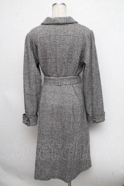 画像2: axes femme POETIQUE / 刺繍フィッシュテールコート  黒ｘ白 S-24-10-15-034-AX-CO-AS-ZT-C024