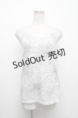 MILKBOY / Spiderwebタンクトップ  白ｘ黒 S-24-10-17-004-MB-TO-AS-ZS