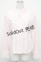 BABY,THE STARS SHINE BRIGHT / 袖ピンタックブラウス  ピンク S-24-10-19-025-BA-BL-AS-ZS