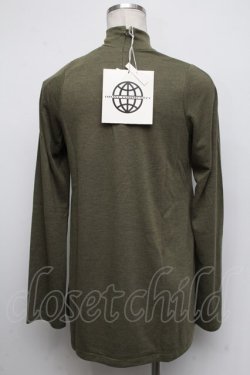画像2: OZONE COMMUNITY / クロスデザインハイネックトップス  カーキ S-24-10-19-034-PU-TO-AS-ZT376