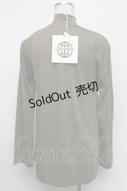 画像2: OZONE COMMUNITY / クロスデザインハイネックトップス  カーキ S-24-10-19-034-PU-TO-AS-ZT376