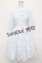 Angelic Pretty / Disney Crystal Dream Mermaid アリエル＆フランダーワンピース  サックス S-24-10-22-066-AP-OP-AS-ZS