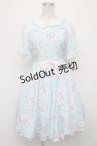 Angelic Pretty / Disney Crystal Dream Mermaid アリエル＆フランダーワンピース  サックス S-24-10-22-066-AP-OP-AS-ZS