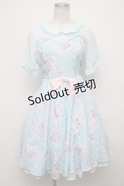 画像1: Angelic Pretty / Disney Crystal Dream Mermaid アリエル＆フランダーワンピース  サックス S-24-10-22-066-AP-OP-AS-ZS