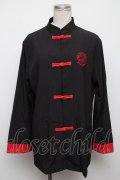 NieR Clothing / チャイナボタンシャツ  黒 S-24-10-22-044-PU-BL-HR-ZT407