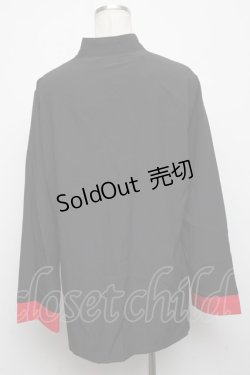 画像2: NieR Clothing / チャイナボタンシャツ  黒 S-24-10-22-044-PU-BL-HR-ZT407