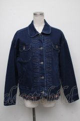 PINK HOUSE / タータンチェックライナーベスト付きストレッチデニムジャケット  紺 S-24-10-24-014-LO-JA-AS-ZT099