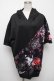 画像1: NieR Clothing / 和柄九尾切替プルオーバー  黒ｘ赤 S-24-10-24-027-PU-TO-HR-ZT183 (1)