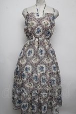 画像1: 【SALE】axes femme / ジャスミンタイル柄キャミワンピース  ピンク S-24-11-03-071-AX-OP-AS-ZT449 (1)