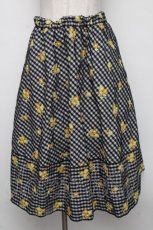 画像1: 【SALE】Lois CRAYON / ギンガムチュール重ねスカート  黒 S-24-11-06-086-LO-SK-AS-ZT209 (1)