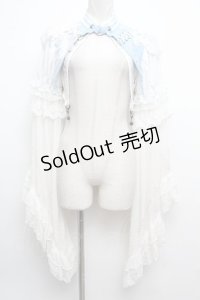 Ozz oneste / 着物袖ボレロ  サックス S-24-11-06-1009-OO-TO-AS-ZS