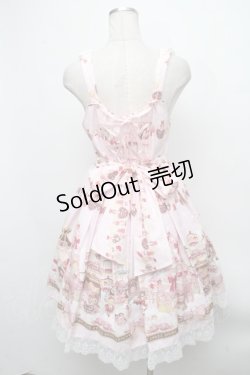 画像2: BABY,THE STARS SHINE BRIGHT / くみゃちゃんのクリスマスマーケットジャンパースカートII型  ピンク S-24-11-09-054-BA-OP-AS-ZS