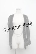 Honey sixh. / チェーンデザインカーディガン  黒 S-24-11-11-047-EL-TO-AS-ZS