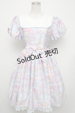 画像1: Angelic Pretty / Comic Toysワンピース  サックス S-24-11-13-061-AP-OP-AS-ZS