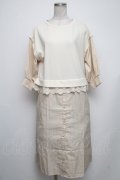 axes femme / ドッキングシャツワンピース  ベージュ S-24-11-13-062-AX-OP-HR-ZT178
