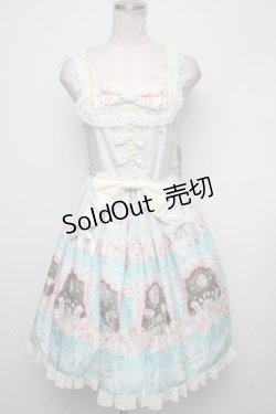 画像1: BABY,THE STARS SHINE BRIGHT / 夢色に花舞うPrincess Garden Party柄デコールジャンパースカート  ミント S-24-11-13-073-BA-OP-AS-ZS