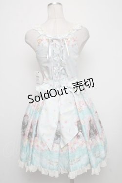 画像2: BABY,THE STARS SHINE BRIGHT / 夢色に花舞うPrincess Garden Party柄デコールジャンパースカート  ミント S-24-11-13-073-BA-OP-AS-ZS