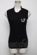 画像1: NieR Clothing / リブトップス  黒 S-24-11-14-017-PU-TO-AS-ZT218 (1)