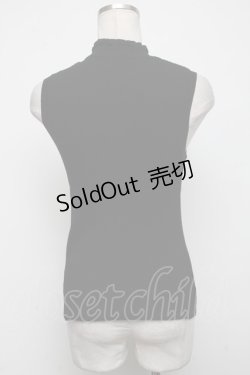 画像2: NieR Clothing / リブトップス  黒 S-24-11-14-017-PU-TO-AS-ZT218