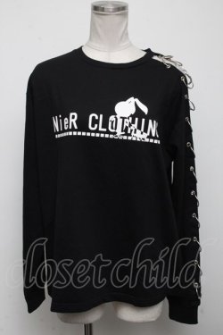 画像1: NieR Clothing / リングデザイントップス  黒 S-24-11-14-022-PU-TO-AS-ZT235