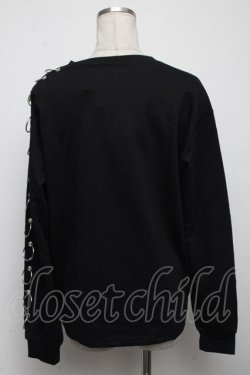 画像2: NieR Clothing / リングデザイントップス  黒 S-24-11-14-022-PU-TO-AS-ZT235