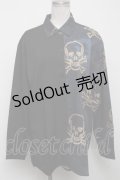 NieR Clothing / 転写シャツ  黒 S-24-11-14-023-PU-BL-AS-ZT235