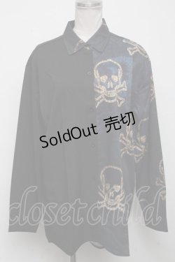 画像1: NieR Clothing / 転写シャツ  黒 S-24-11-14-023-PU-BL-AS-ZT235