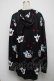 画像2: NieR Clothing / 転写パーカー  黒 S-24-11-14-026-PU-TO-AS-ZT236 (2)
