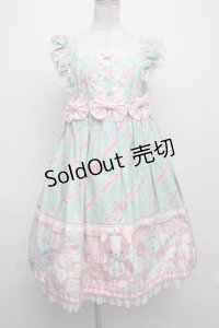 Angelic Pretty / MELODY TOYSハイウエストジャンパースカート  ミント S-24-11-17-059-AP-OP-HR-ZS