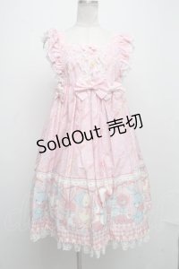 Angelic Pretty / MELODY TOYSハイウエストジャンパースカート  ピンク S-24-11-17-060-AP-OP-HR-ZS