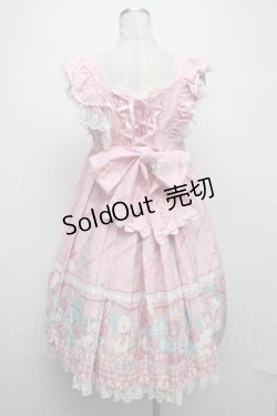 画像2: Angelic Pretty / MELODY TOYSハイウエストジャンパースカート  ピンク S-24-11-17-060-AP-OP-HR-ZS