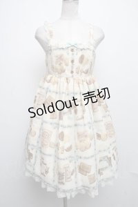 Angelic Pretty / Cream Cookie Collectionハイウエストジャンパースカート  アイボリー S-24-11-17-063-AP-OP-HR-ZS