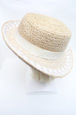 画像2: 【SALE】axes femme / チュールレースカンカン帽   S-24-11-20-014-AX-TO-HR-ZT346 (2)