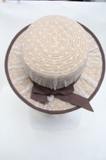 画像3: 【SALE】axes femme / ドットチュールカンカン帽   S-24-11-20-015-AX-AC-HR-ZT346 (3)