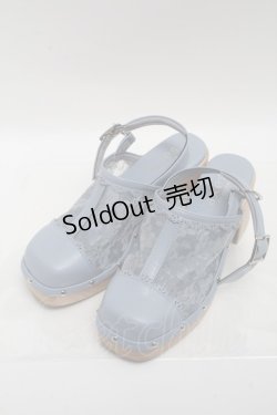 画像1: axes femme / 木底風シューズ M サックス S-24-11-20-019-AX-SH-AS-ZS