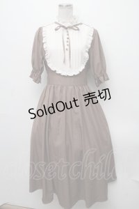 m petit by misako / ナシジムジキリカエワンピース  ブラウン S-24-11-23-082-LO-OP-AS-ZS